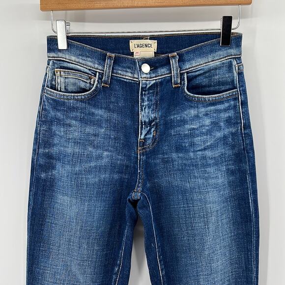 L'AGENCE Nicoline Slim High Rise Jeans - Diamond - 25 - Picture 2 of 8